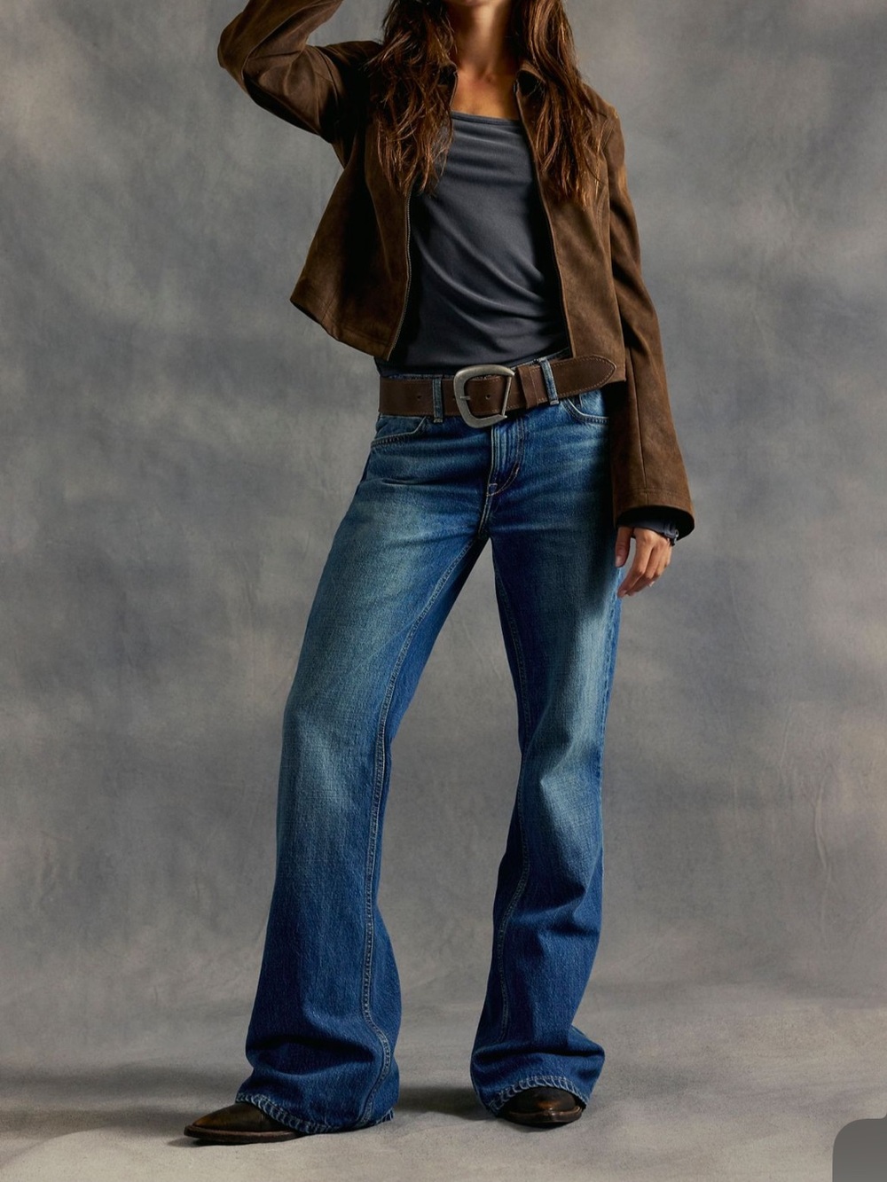 We the free west coast relaxed flare jean